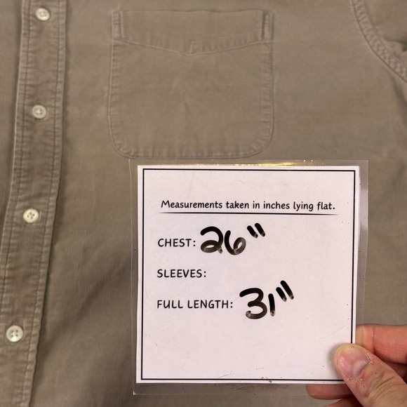Banana Republic Men's Corduroy Button Down Shirt Size XL Gray Long Sleeve - Picture 4 of 8